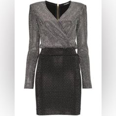 Absolutely Stunning! Perfect Condition, Worn Once. This Dress Sold Out Everywhere As Soon As It Was Released Balmain Dress, As It Was, Black Silver, Colorful Dresses, Mini Dress, Womens Dresses, Dresses, Black, Color