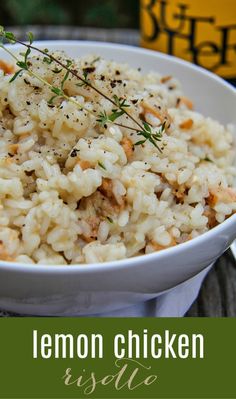 lemon chicken risole in a white bowl