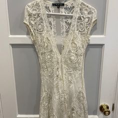 I Wore This Once For A White Party, Haven't Worn In 3 Years! White Lace Dress, Lemon Dress, White Party, Love And Lemons, Lace White Dress, Fit Check, For Love And Lemons, For Love, White Lace