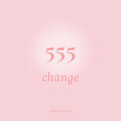 the number 555 is shown in pink