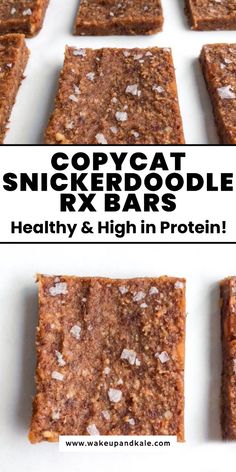 Searching for a healthy snack bar you can make at home? These copycat Snickerdoodle Rx Bars are packed with delicious flavors and wholesome ingredients. Pin this for a grab-and-go snack that’s both tasty and nutritious! Rx Bars Recipe Copycat, Healthy Snack Bar, Homemade Protein Bars, Bars Healthy, Healthy Snack Bars, Speed Foods, Gluten Free Snacks