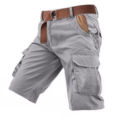 Category:WE-Pants; Season:Summer; Fabric:100% Cotton; Gender:Men's; Style:Classic,Casual,Fashion; Occasion:Daily,Outdoor,Camping  Hiking; Details:Belt Not Included; Fit Type:Regular Fit; Function:Wearable; Waistline:Mid Waist; Pattern:Plain; Design:Buttons,Multi Pocket; Pants Type:Shorts,Cargo Shorts; Fly Type:Zipper; Front page:FF; Listing Date:09/03/2024; Production mode:External procurement; Hips:; Length:; Waist:; Fit US Size:; Pants Length:Short Casual Gray Shorts For Outdoor, Hiking Fashion, Cargo Shorts Men, Mens Cargo, Shorts Cargo, Type Of Pants, Pocket Pants, Outdoor Camping, Cargo Shorts