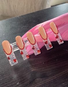 "These press ons are handmade with high quality products. Each nail is layered with Valentino Beauty Pure Acrylic to make them as durable as possible and ensure longevity. Every set comes with 10 nails & a bottle of KDS glue!! (both hands have the same design)  SIZING: Set comes in sizes small, medium, or large (refer to size chart for measurements & instructions). For custom measurements, select the \"custom\" option out of the size drop down menu and leave a note attached to your order with the correct sizing for each finger based on the chart. LENGTH: Set comes in 5 different lengths: short, medium, long, XL, and XXL (refer to length chart for an example). When adding to cart, use the length drop down menu to select your preferred length. LENGTH OF SET PICTURED IS LONG. APPLICATION: Gen Valentino Beauty, Business Nails, Luminous Nails, Claw Nails, Polygel Nails, Simple Nail Art Designs, Press Ons, Simple Nail Designs, Nail Shop