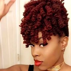 12 Red Dreadlock Hairstyles to Get A Retro Look Red Locs, Basic Hairstyles, Dreads Girl, Curly Crochet Hair Styles, Crochet Braids Hairstyles, Natural Hair Beauty, Natural Hair Updo