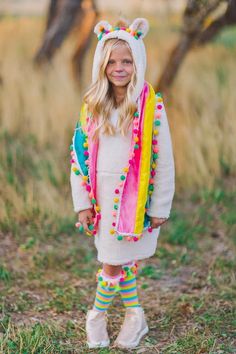 Llama Costume - 3 Piece Set | Sparkle In Pink Llama Halloween Costume, Cheetah Halloween Costume, Llama Costume, Long Leg Warmers, Old Halloween Costumes, Fuzzy Sweater Dress, Halloween Costumes For 3, Sparkle In Pink, Dress Scarf