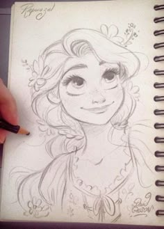 a drawing of princess aurora from disney's sleeping beauty is shown in this photo