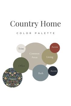 the color scheme for country home