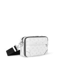 LOUIS VUITTON® - Alpha Messenger - White Louis Vuitton Messenger Bag, Monogram Jacket, Jelly Bag, Streetwear Accessories, Back Bag, Louis Vuitton Official, Messenger Bag Men, Everyday Bag, Casual Everyday