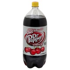 a bottle of dr pepper cherry juice