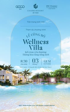 an advertisement for a spa resort with the words, we are going to be well - being