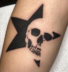 Useful Tattoos Ideas, Punk Rock Tattoo Ideas, Wrist Sleeve Tattoo, Goth Sleeve Tattoo, Edgy Matching Tattoos, Alt Tats, Rock Band Tattoos, Rock Tattoo Ideas, Skull Flash Tattoo