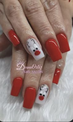 Snowman Nails Design, Christmas Nails Ideas Holiday, Holiday Dip Nails, Christmas Dip Nail Ideas, Designs Nails Art, Nails Art Designs, Trendy Nail Art