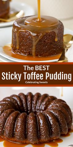 the best sticky toffee pudding is served with caramel sauce