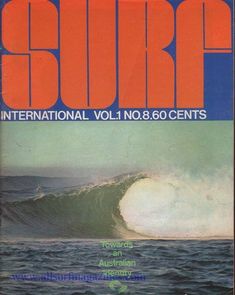 the front cover of an international vol i & ii book, featuring a large wave