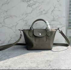 #ad Find ideas and inspiration for New Longchamp Extra Small Le Pliage Crossbody Bag Dark Green $215, Fashion Women's Bags Bag Dark, Nylon Bag, Green Light, Women's Bags, Leather Trims, Dark Green, Bags Handbags, Crossbody Bag, Silver Tone