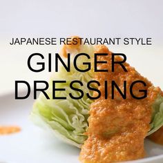 Carrot Ginger Salad Dressing, Japanese Salad Dressing Recipe, Ginger Salad Dressing, Restaurant Salad, Ginger Salad, Ginger Salad Dressings, Resep Salad, Salad Dressing Recipes Homemade, Ginger Dressing