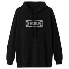 AURTIENDE chandail à capuchon, noir, Petit/moyen. Chandail à capuchon à coupe droite décontractée, en coton doux. Ikea Thailand, Organized Bed, Ikea Food, Ikea Family, Cotton Clothing, Home Textiles, Black Hoodie, Clothing Accessories, Hoodie Shirt