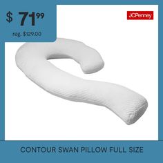 a white pillow with the price tag for $ 71 99