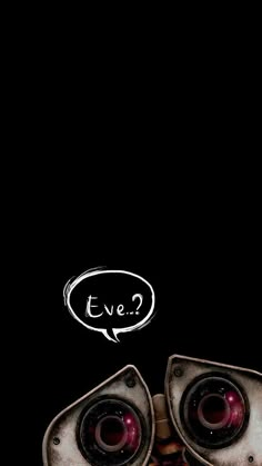 two speakers with speech bubbles above them on a black background that says eve?,