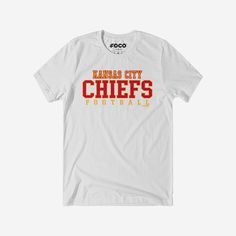 Kansas City Chiefs Football Wordmark T-Shirt FOCO White S - FOCO.com Chiefs Shirt, Kansas City Chiefs Shirts, Chiefs Shirts, Kansas City Chiefs Football, Chiefs Football, Red Team, Logo Display, Team T Shirts, Team Shirts