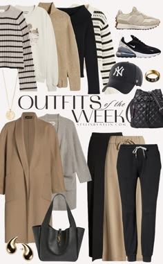 Travel Outfits With Sneakers, Comfortable Winter Outfits Casual, Neutral Sneakers Outfits, Basic Winter Outfits, Wfh Style, Ireland Outfits, How To Have Style, Athleisure Looks, Layering Cardigan