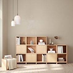 a living room filled with furniture and a book shelf