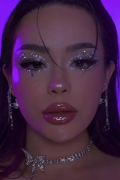 euphoria makeup Drag Make-up, Rhinestone Makeup, Rave Makeup, Smink Inspiration, Ethereal Makeup, Makijaż Smokey Eye, Eye Makeup Designs, Dope Makeup, Creative Eye Makeup