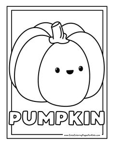 9 Pumpkin Coloring Pages (Free Printables) - Cute Coloring Pages For Kids Pre K Worksheets Free Printables, Pumpkin Coloring Sheet, Cute Coloring Pages For Kids, Forest Room, Beach Coloring Pages, Fall Classroom Decorations, Fall Classroom, Pumpkin Template