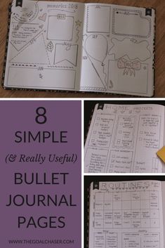 Bullet Journal Page Ideas that are really useful! #bulletjournal #bulletjournalideas Journal Front Page Ideas, Journal Front Page, Front Page Ideas, Dot Journaling, Bullet Journal Pages, Cleaning Checklist Template, Evening Routines