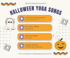 halloween yoga songs for children and adults