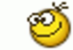 an emoticive smiley face with one eye open