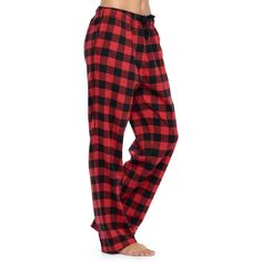 This Ashford & Brooks Premium Women's Luxurious Cozy Flannel plaid pajama sleep pants is made from durable ultra-soft 55% Cotton /45% Polyester fabric. Designed with a roomy relaxed fit. The Fabric blend is designed to give you that soft and warm touch, at the same time prevent excessive shrinkage unlike the 100% Cotton Flannel fabric. It'll keep you warm and comfortable during the cold winter days yet stylish at the same time. The Womens Flannel Pajama sleep lounge pant features; Elasticized wa Red Flannel Pjs, Red Flannel Pajama Pants, Red Plaid Pajamas, Red Plaid Pajama Pants Women, Red And Black Plaid Pajamas, Womens Flannel Pajamas, Flannel Pj Pants, Womens Flannel, Plaid Pajama