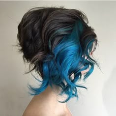 Dyed Hair Pastel, Funky Hairstyles, Ocean Water, Modern Salon, Hair Envy, Grunge Hair, Blue Ombre, Hair Today, Undercut