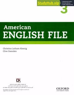 an american english file is shown in green and white, with the title on it