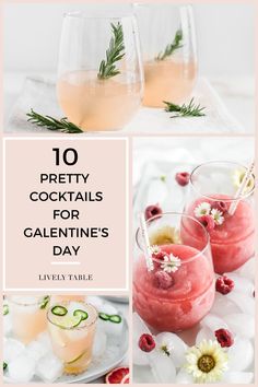 the top ten pretty cocktails for valentine's day