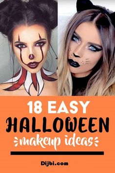 Easy Diy Halloween Makeup For Women, Halloween Make Up Ideas Easy Cute, Makeup Only Halloween Costumes, Quick And Easy Halloween Makeup Looks, Make Up For Halloween Ideas, Quick Easy Diy Halloween Costumes Women Simple, Which Make Up For Halloween, Vampier Make-up Halloween, Easy Make Up For Halloween