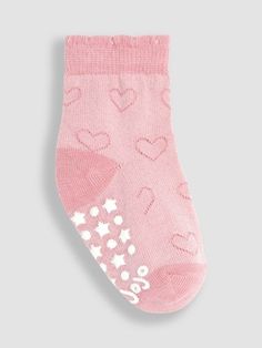 Buy Pink 3-Pack Heart Socks from the JoJo Maman Bébé UK online shop Heart Socks, Wooden Floors, Kids Socks, Something Sweet, Pattern Mixing, Different Patterns, Our Kids, Pink Color, At Home