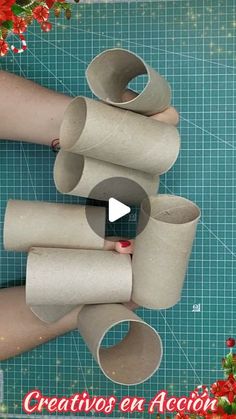 someone is making toilet rolls out of toilet paper