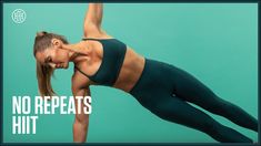 a woman in black top and leggings doing a yoga pose with the words no repairs hit above her head