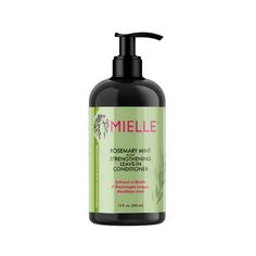 Rosemary Mint Strengthening Leave-In Conditioner | Mielle- MIELLE Tea Hair Rinse, Benefits Of Rosemary, Biotin Hair Growth, Mint Shampoo, Mint Hair, Hair Care Brands