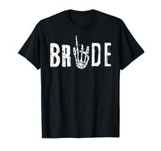 PRICES MAY VARY. Get this hilarious and funny Bride tees now! For a complete collection of shirt designs for your Bachelorette Party, click on our Brand (Just Married Couple Wedding Bachelorette Apparel) above for more designs and colors. Perfect for celebrating. Cute Wedding Honeymoon Bachelorette Finger Ring Finance Bride skeleton design. Rings have been exchanged as symbols of promise, devotion, for hundreds of years. Celebrate your special day with this unique and meaningful design. Lightwei Skeleton Bride, Funny Bride, Gothic Skeleton, Bride Tee, Ribbed Knit Bodysuit, Bachelorette Outfits, Bride Shirts, Knit Bodysuit, Halloween Wedding