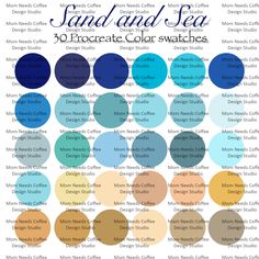 the color scheme for sand and sea