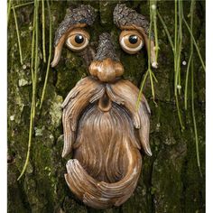 Unique Decoration: The Tree Poetry Tree Face Is A Funny And Witty Garden Decoration That Will Take Your Backyard To The Next Level! This Interesting Tree Art Outdoor Piece Adds More Personality To Your Garden And Can Even Attract Some Birds For A Nicer Outdoor Mood. Made To Last: This Tree Face Decor Is Made Of Polyresin, A Durable And Sturdy Material That Will Pass The Test Of Time. The Tree Bird Feeder Is Hand-Painted Using Non-Toxic And Eco-Friendly Paint That Will Not Fade. For All Seasons: Outdoor Tree Decorations, Unique Bird Feeders, Tree Monster, Boom Kunst, Face Decoration, Wild Bird Feeders, Tree Faces, Outdoor Trees, How To Attract Birds