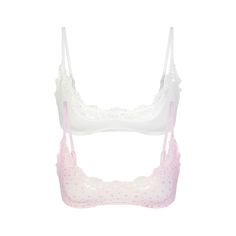 FITS EVERYBODY LACE SCOOP BRALETTE 2-PACK | MARBLE AND PINK ROSEBUD PRINT Cami Bodysuit, Cute Bras, Lace Cami, Cute Fits, Comfy Fits, Cute Tops, Fitness Inspo, Pretty Outfits