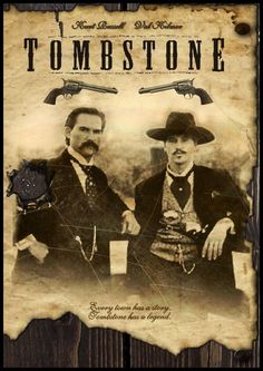 Tombstone Movie Poster, Tombstone Movie Quotes, Tombstone 1993, Tombstone Movie, Best Movies List, Zombie Land, Sam Elliott, Wyatt Earp