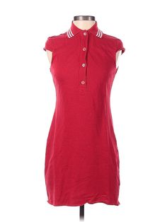 W by Worth Casual Dress Size: 0 Red Dresses - used. 65% COTTON, 28% RAYON, 7% LINEN, Collared, Short, Short Sleeve | W by Worth Casual Dress: Red Dresses - Used - Size 0 Red Casual Dress, Red Dresses, Dress Red, Casual Dresses For Women, Red Dress, Casual Dress, Casual Dresses, Women Handbags, Womens Dresses