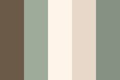 the color palette is brown, green and white