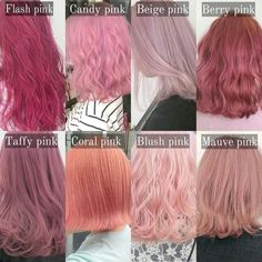 Different Pink Hair Colors, Cute Light Hair Colors, Hair Dye Ideas Pastel, Unique Professional Hair Color, Pink Hair Professional Look, Hair Color Ideas Full Head, Best Hair Dye Colors For Blondes, Light Pink Hair Dye Ideas, Hair Dye Pink Ideas