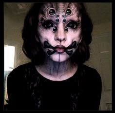 Scare Actor, Halloween Fx, Creepy Makeup, Funky Makeup, Pet Spider, Special Fx Makeup, Horror Makeup, Halloween Makeup Inspiration