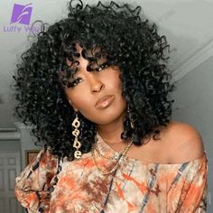 SPECIFICATIONSWig Type: Scalp Base Top Machine Made WigWig Style: Curly Like The PictureWig Cap: Glueless Cap with Combs and StrapTexture: Sparkle CurlSuitable Dying Colors: Darker Color OnlyOrigin: Mainland ChinaMaterial Grade: Remy HairHuman Hair Type: Brazilian HairHair Density: 150% 180% 200% DensityHair Color: Natural Black Color DefaultCap Size: Average SizeBrand Name: luffywig100% Human Hair Wigs: Yes Curly Wig With Bangs, Short Curly Wig, Black Hair Updo Hairstyles, Top Wig, Wigs Short, Quick Weave Hairstyles, Cute Curly Hairstyles, Short Curly Wigs, Diy Stairs